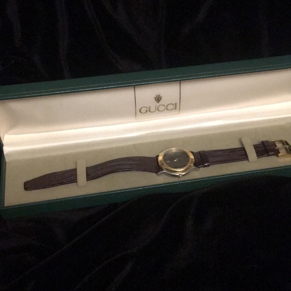 GUCCI watch—Authentic vntg silver gold gray face - Picture 7 of 8